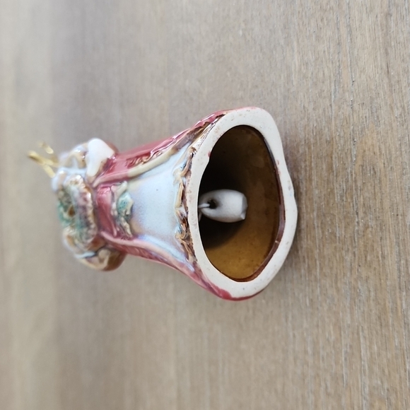 Vintage Santa Bell Christmas Ornament – Ceramic Pottery - Picture 7 of 7